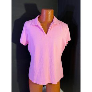 EP PRO Tour Tech Women’s Golf Polo Shirt Size L Sleeveless Top Color Pink